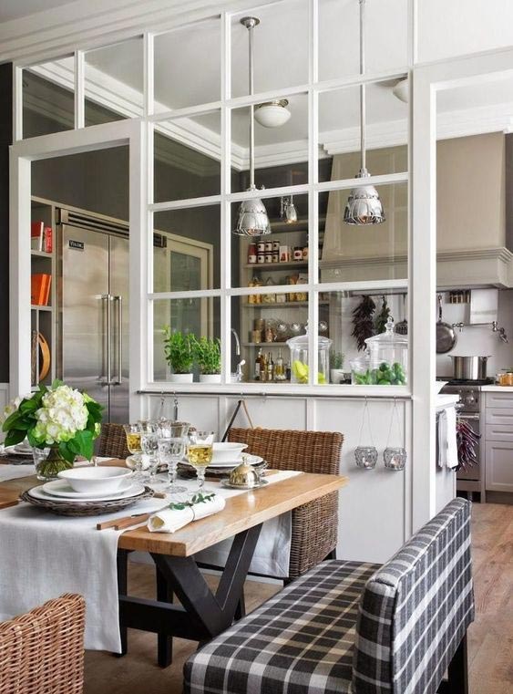 ایده پارتیشن آشپزخانه باز شماره ۲: پارتیشن پنجره